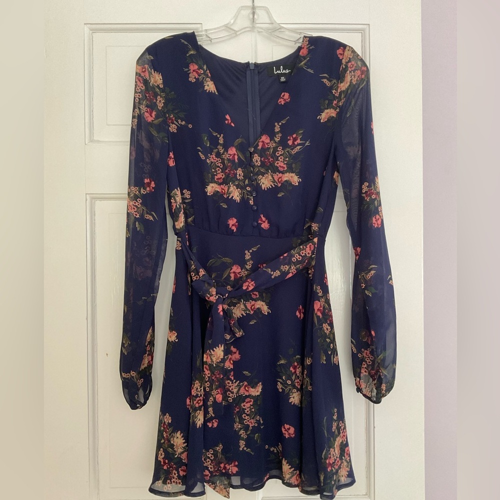 Lulus Always Yours Belted Skater Dress